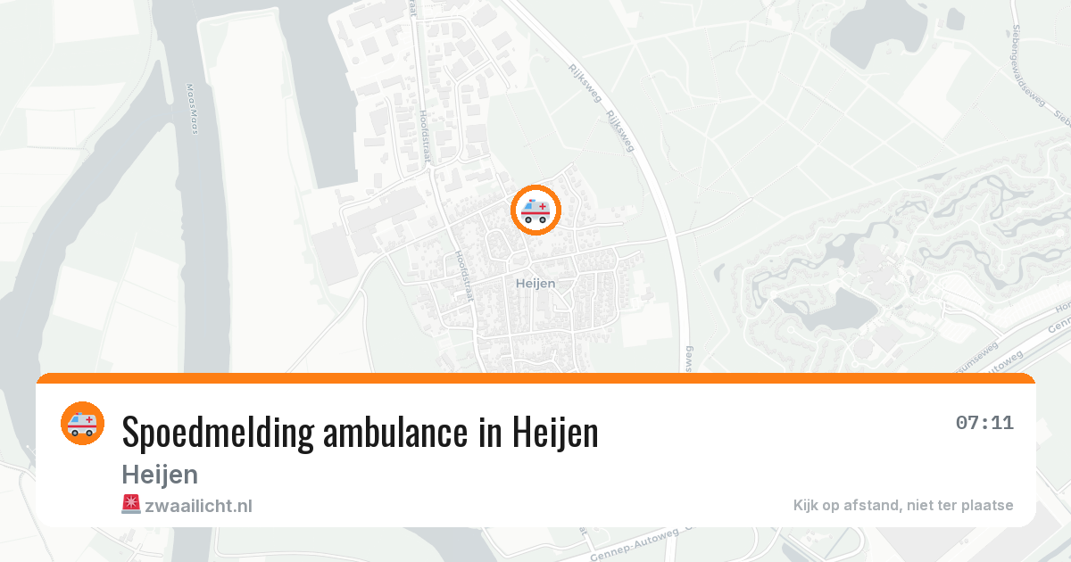 Spoedmelding ambulance in Heijen — 2 mrt 2026