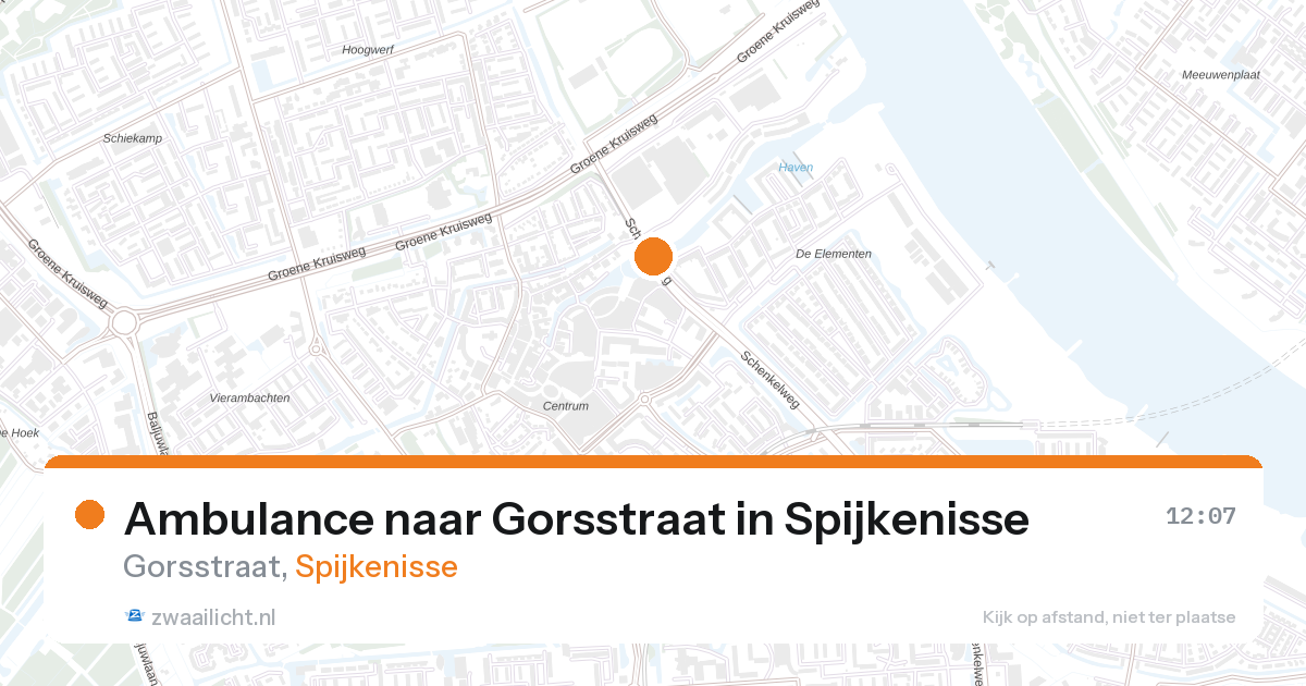 Ambulance naar Gorsstraat in Spijkenisse — 27 aug 2026