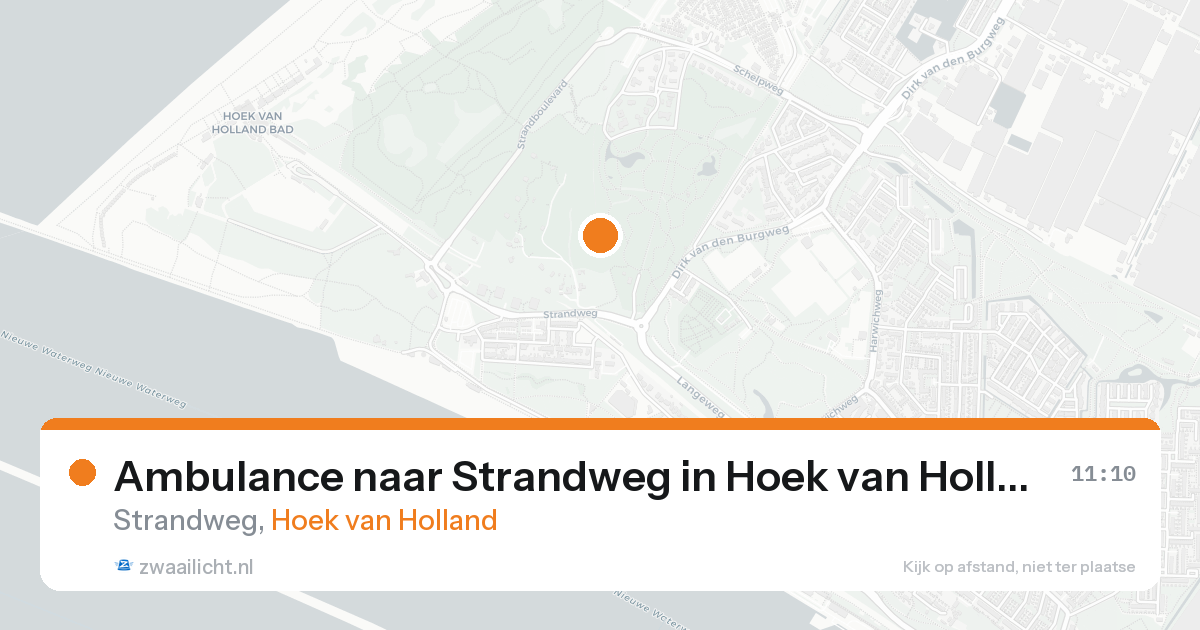 Ambulance naar Strandweg in Hoek van Holland — 31 mei 2026