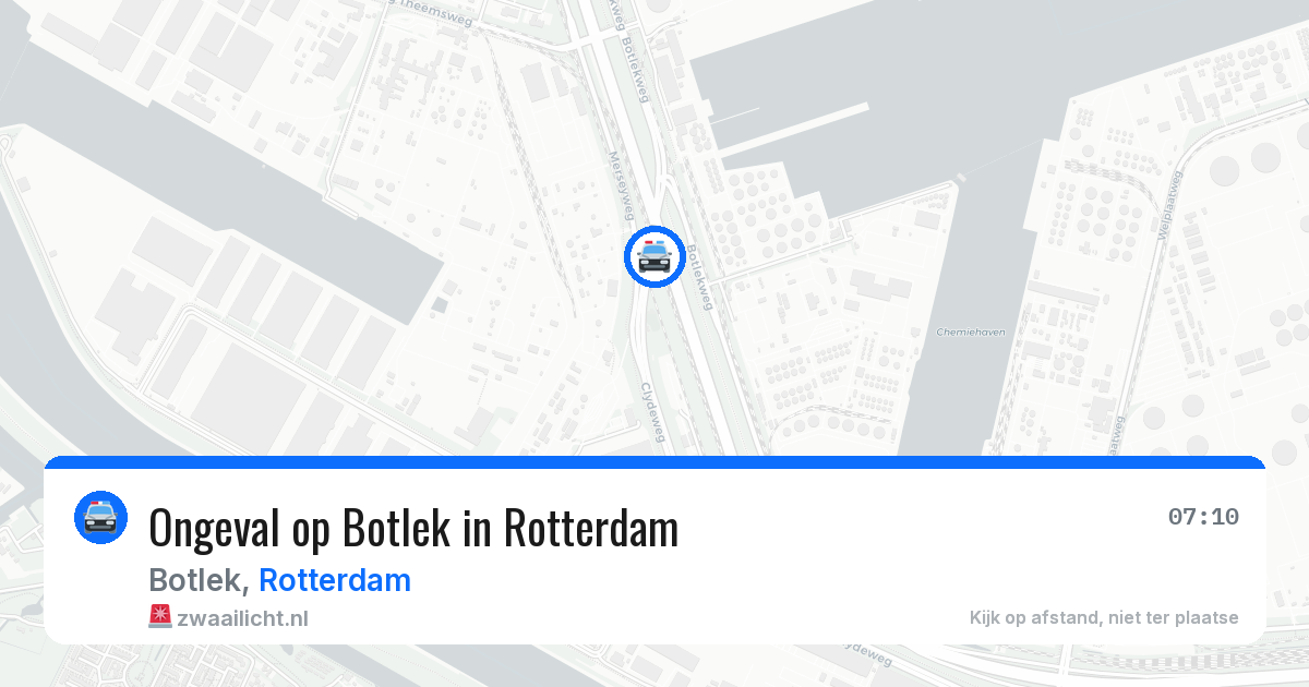 Ongeval op Botlek in Rotterdam — 15 jun 2026