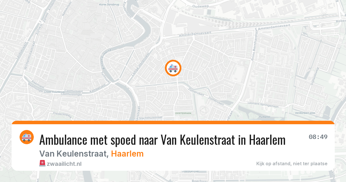 Ambulance met spoed naar Van Keulenstraat in Haarlem — 30 mrt 2026