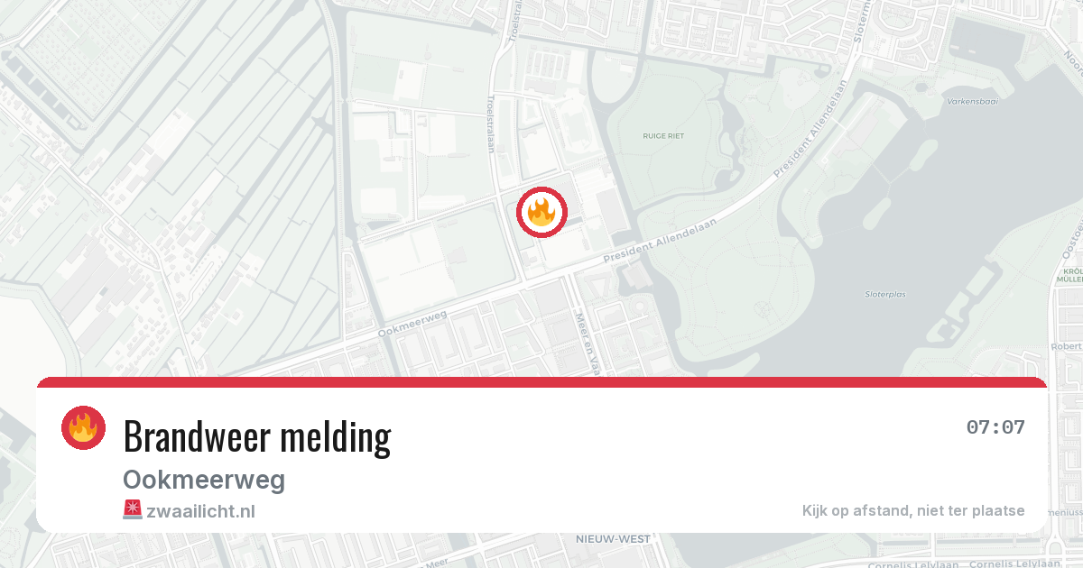 Brandweer melding — 22 jun 2026