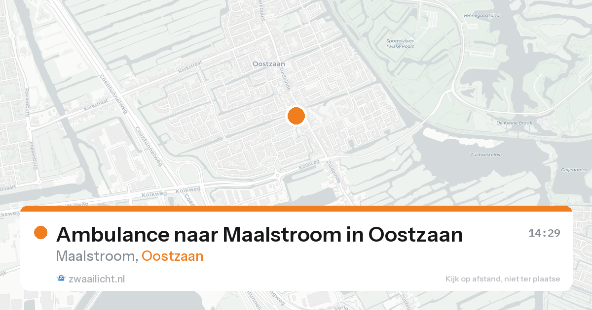 Ambulance naar Maalstroom in Oostzaan — 22 aug 2026