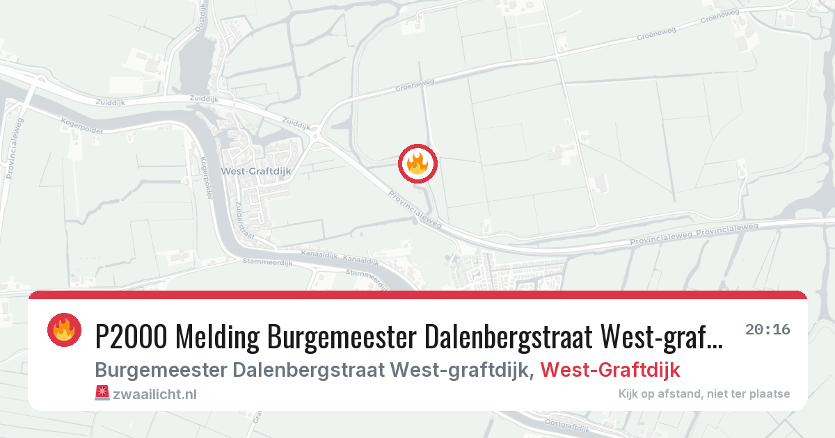 P2000 Melding Burgemeester Dalenbergstraat West-graftdijk, West-Graftdijk — 5 feb 2026