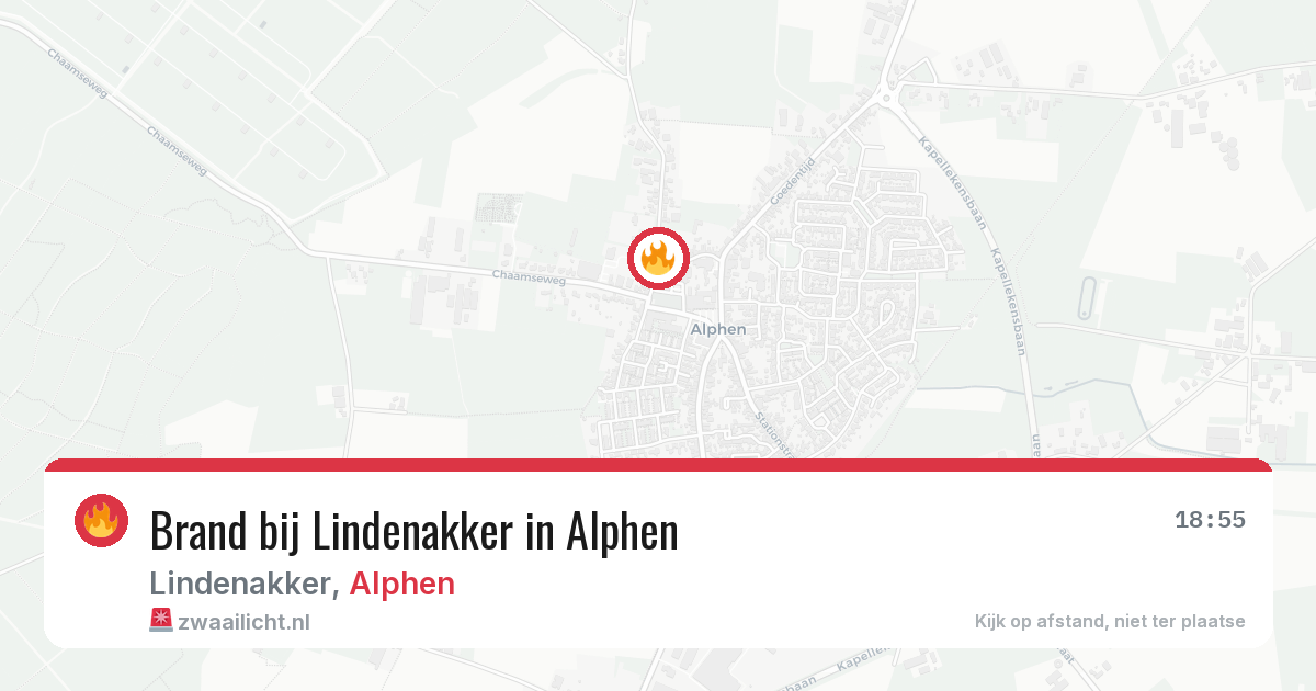 Brand bij Lindenakker in Alphen — 6 jul 2026