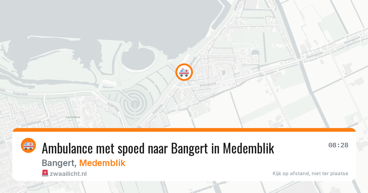 Ambulance met spoed naar Bangert in Medemblik — 30 mei 2026