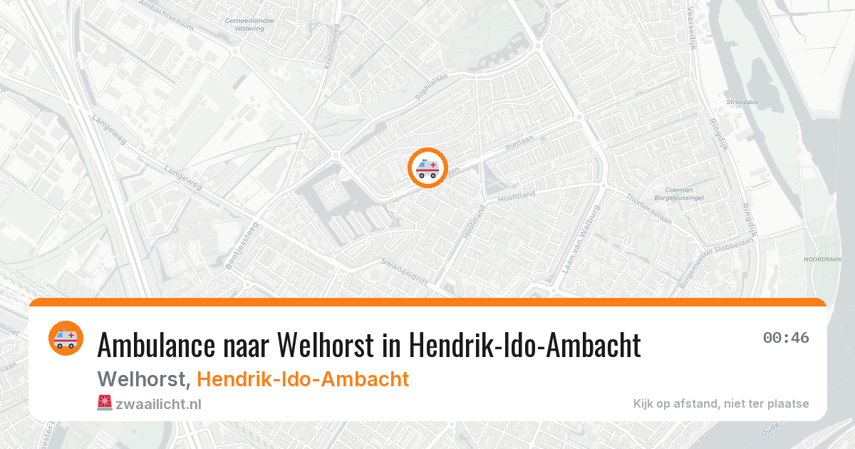 Ambulance naar Welhorst in Hendrik-Ido-Ambacht — 4 apr 2026