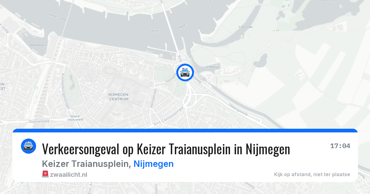 Verkeersongeval op Keizer Traianusplein in Nijmegen — 30 mrt 2026