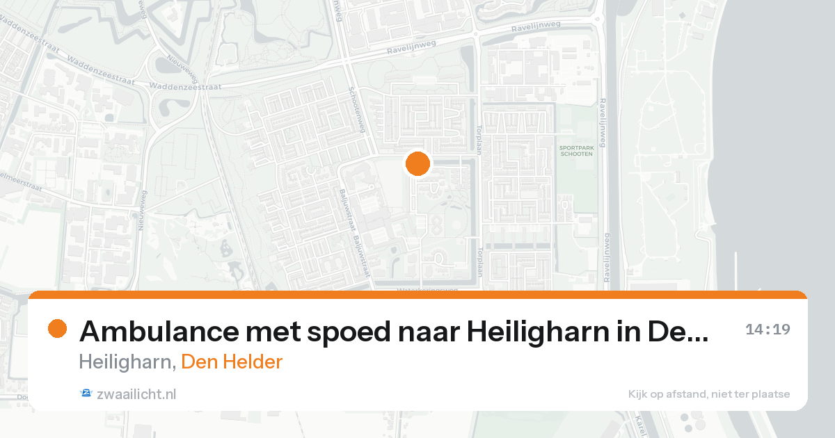 Ambulance met spoed naar Heiligharn in Den Helder — 17 aug 2026