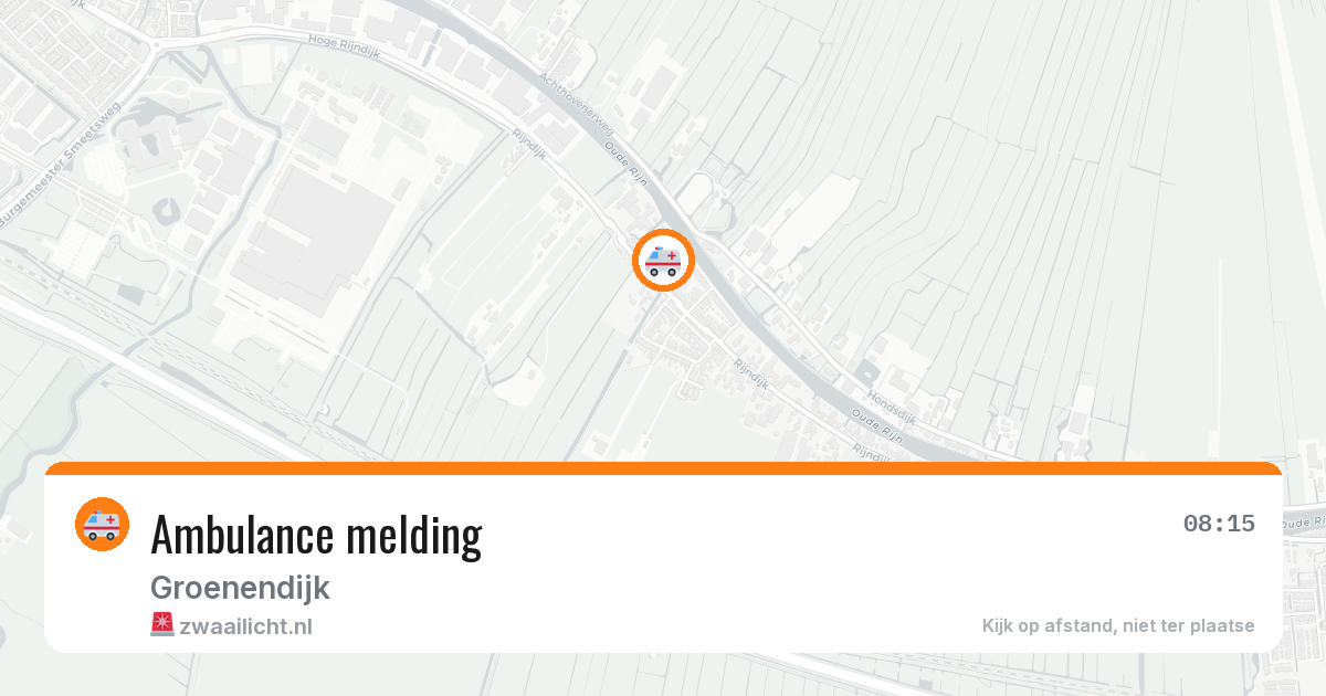 Ambulance melding — 14 mei 2026