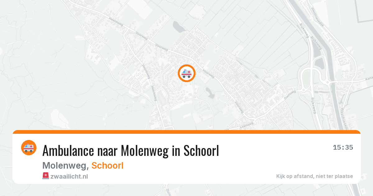 Ambulance naar Molenweg in Schoorl — 7 aug 2026