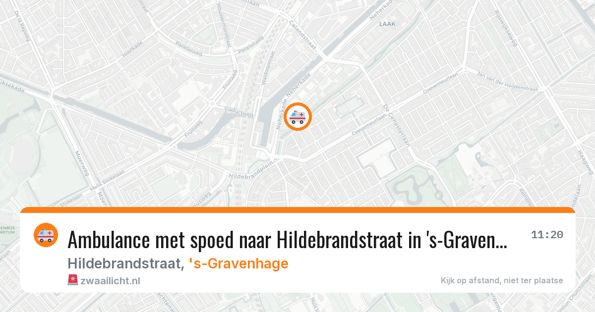 Ambulance met spoed naar Hildebrandstraat in 's-Gravenhage — 28 jan 2026