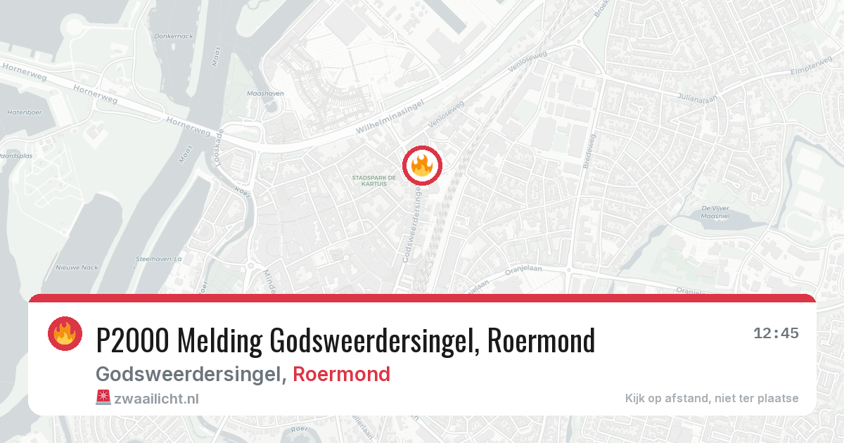 P2000 Melding Godsweerdersingel, Roermond — 30 jan 2026