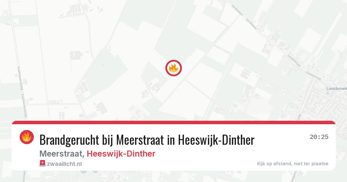 Brandgerucht bij Meerstraat in Heeswijk-Dinther — 11 jun 2026