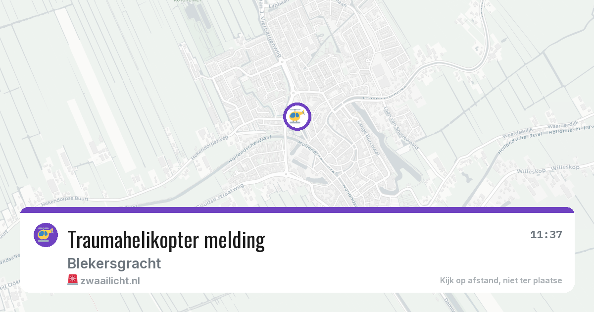 Traumahelikopter melding — 26 jun 2026