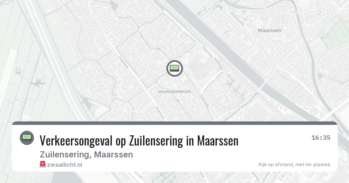 Verkeersongeval op Zuilensering in Maarssen — 8 mrt 2026