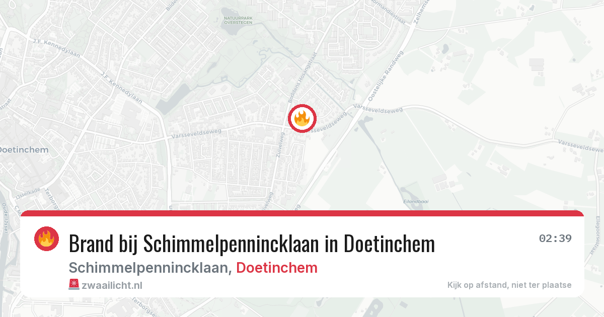 Brand bij Schimmelpennincklaan in Doetinchem — 14 jun 2026