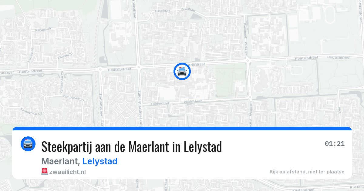 Steekpartij aan de Maerlant in Lelystad — 5 jul 2026