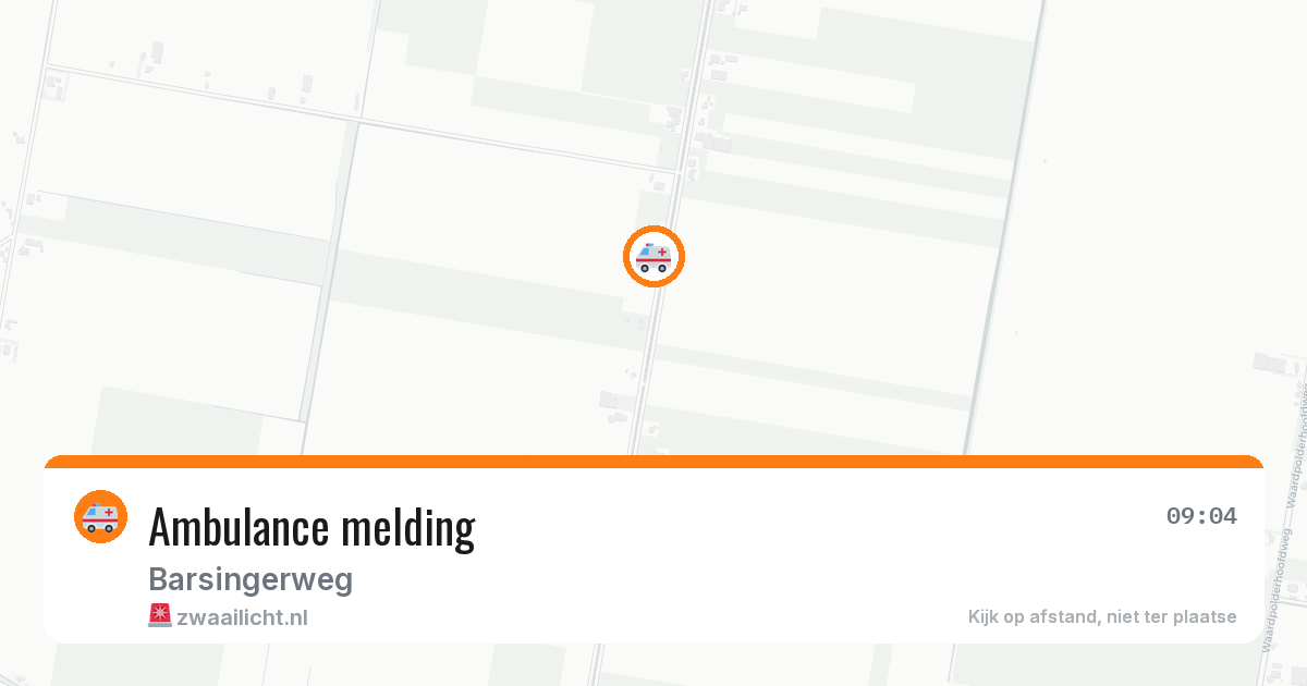 Ambulance melding — 1 jul 2026