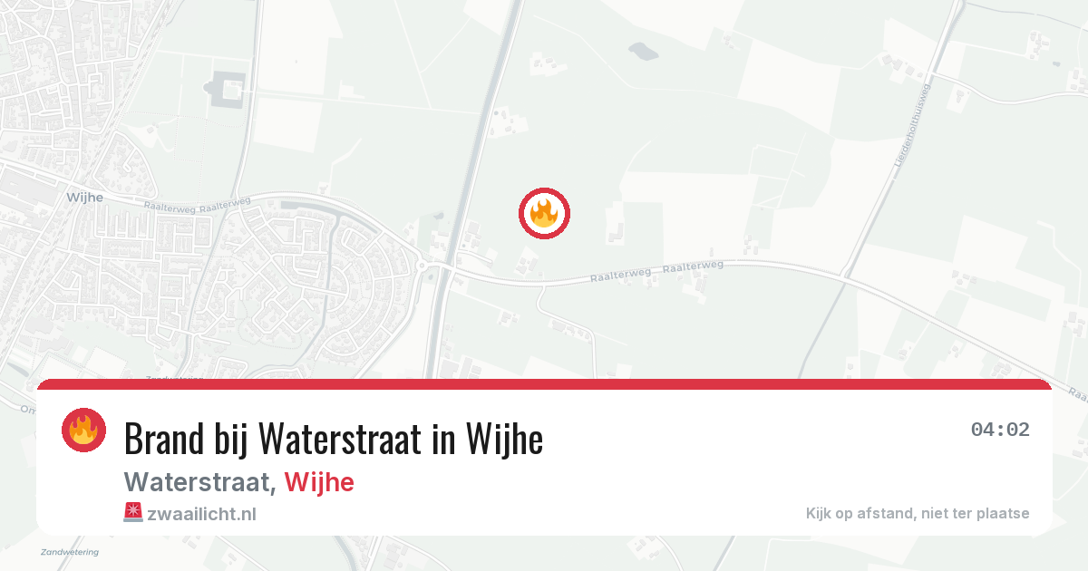 Brand bij Waterstraat in Wijhe — 28 jun 2026