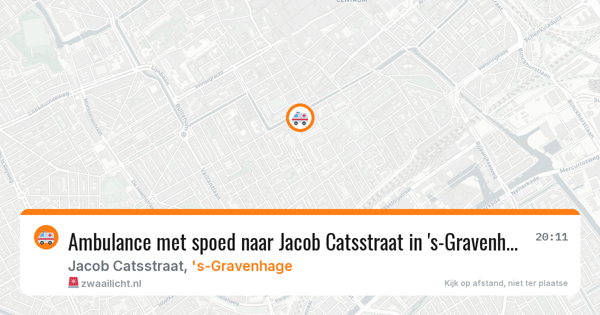 Ambulance met spoed naar Jacob Catsstraat in 's-Gravenhage — 14 apr 2026