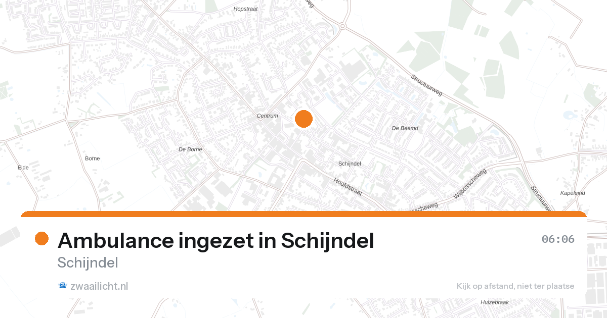 Ambulance ingezet in Schijndel — 7 feb 2026