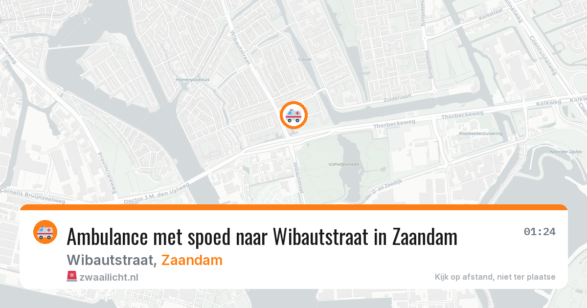 Ambulance met spoed naar Wibautstraat in Zaandam — 31 jul 2026