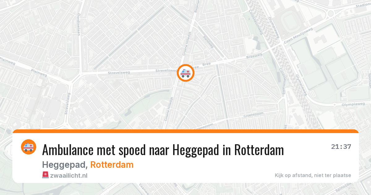 Ambulance met spoed naar Heggepad in Rotterdam — 26 mei 2026