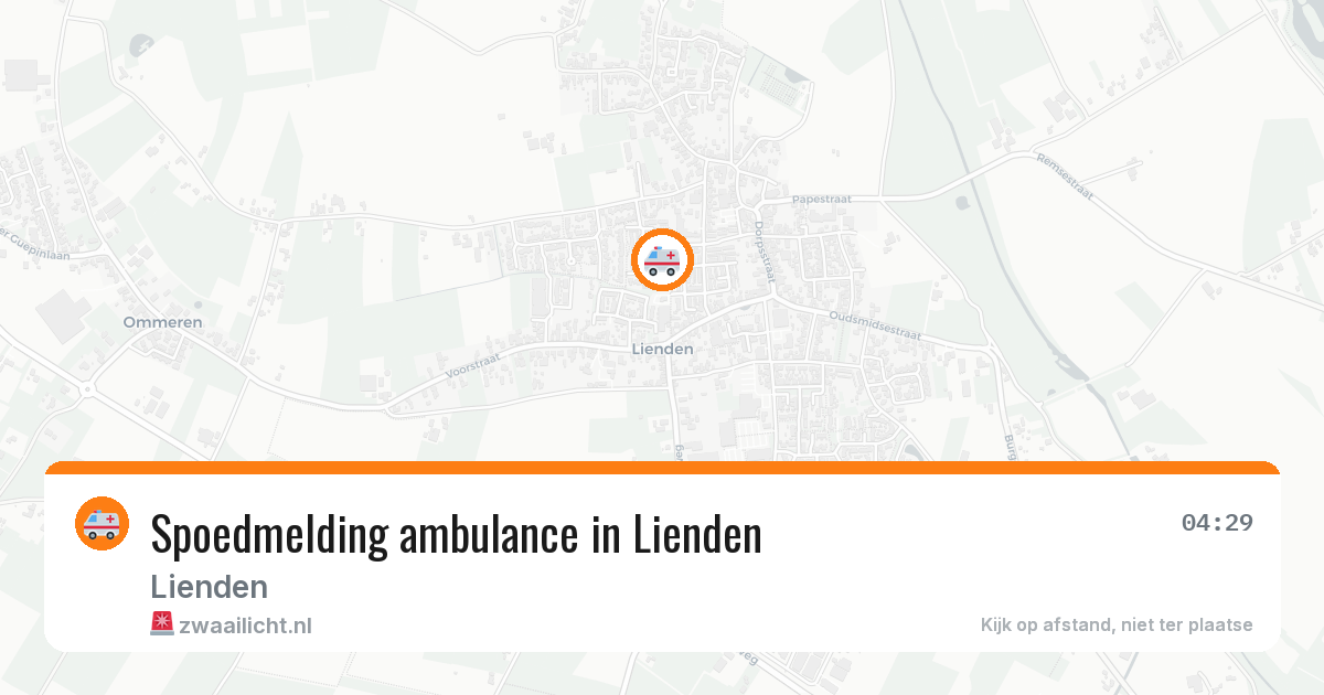 Spoedmelding ambulance in Lienden — 21 mei 2026