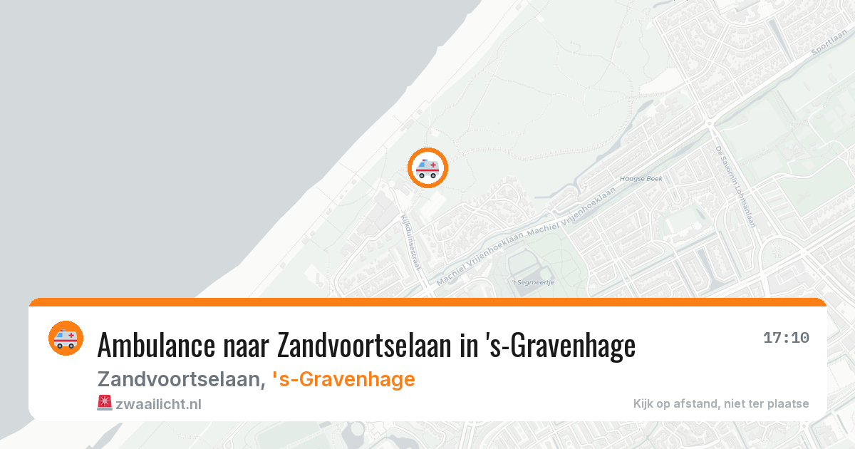 Ambulance naar Zandvoortselaan in 's-Gravenhage — 10 aug 2026
