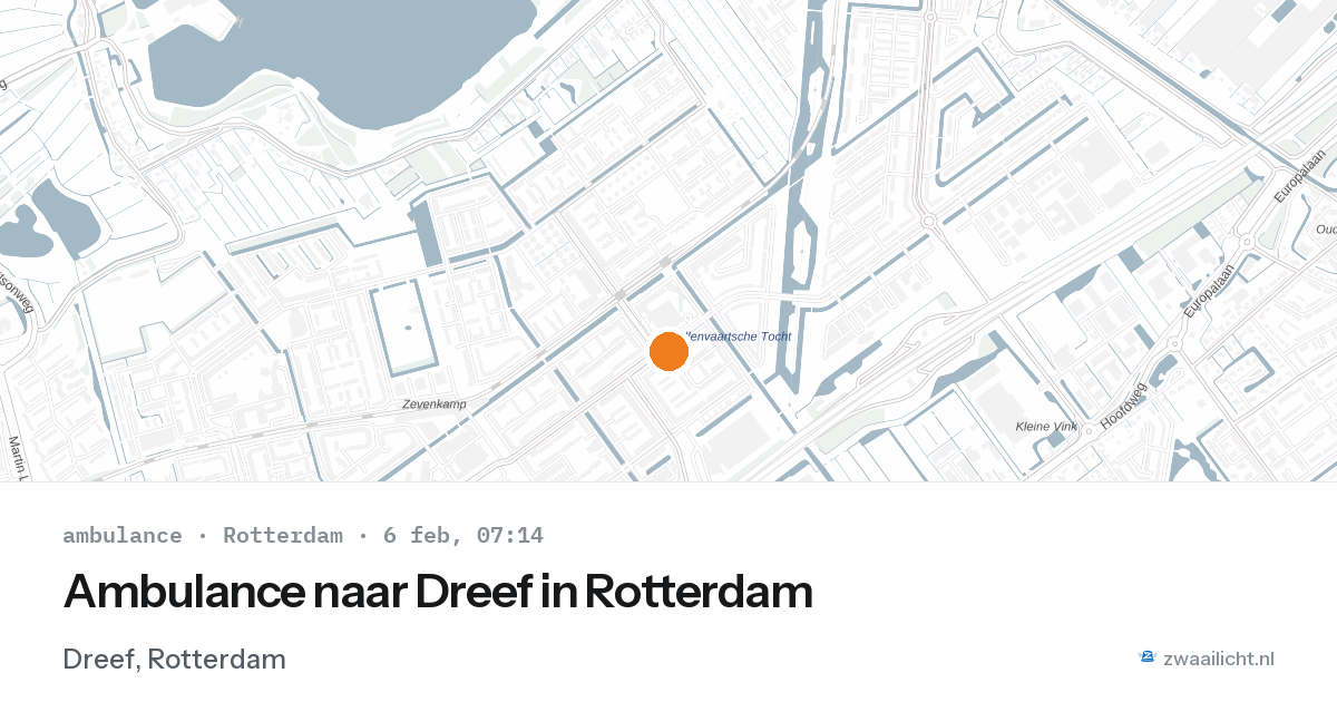 Ambulance naar Dreef in Rotterdam — 6 feb 2026