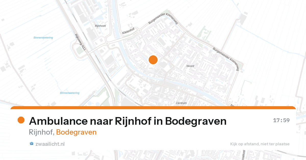 Ambulance naar Rijnhof in Bodegraven — 5 mei 2026