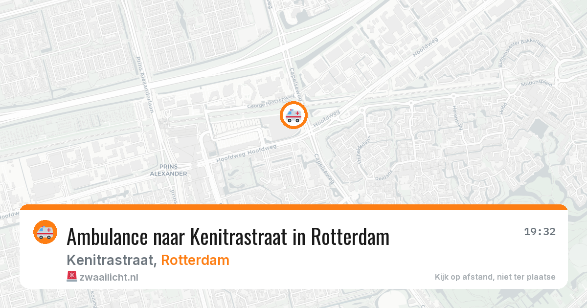 Ambulance naar Kenitrastraat in Rotterdam — 12 jul 2026