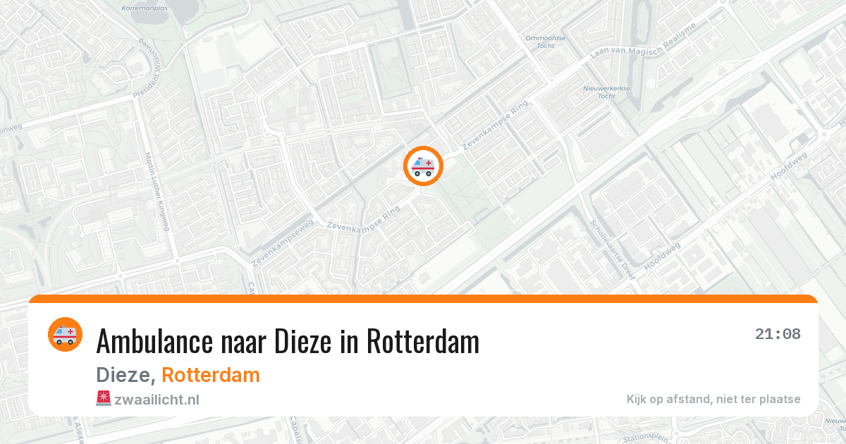 Ambulance naar Dieze in Rotterdam — 15 mei 2026
