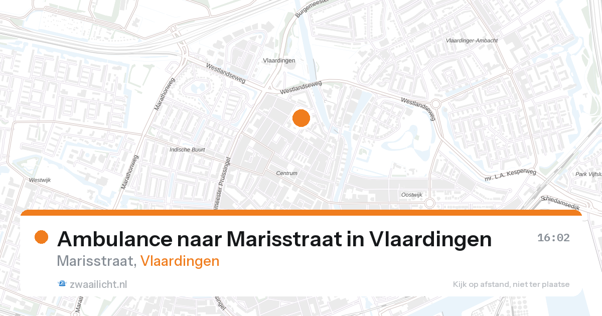 Ambulance naar Marisstraat in Vlaardingen — 25 feb 2026