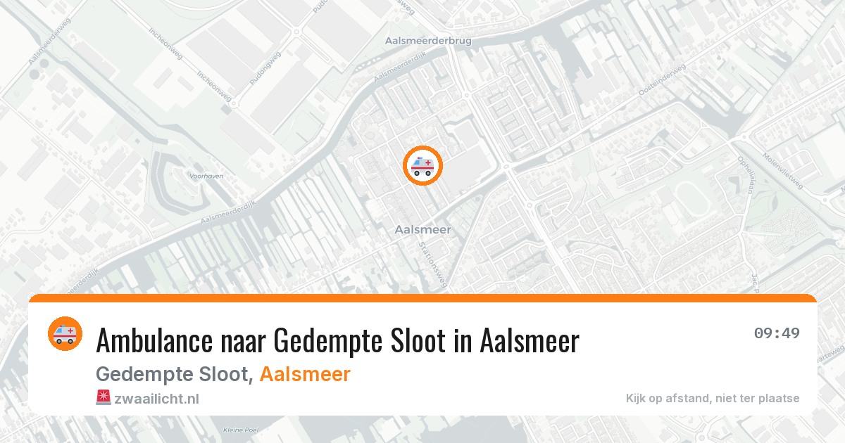 Ambulance naar Gedempte Sloot in Aalsmeer — 21 jun 2026