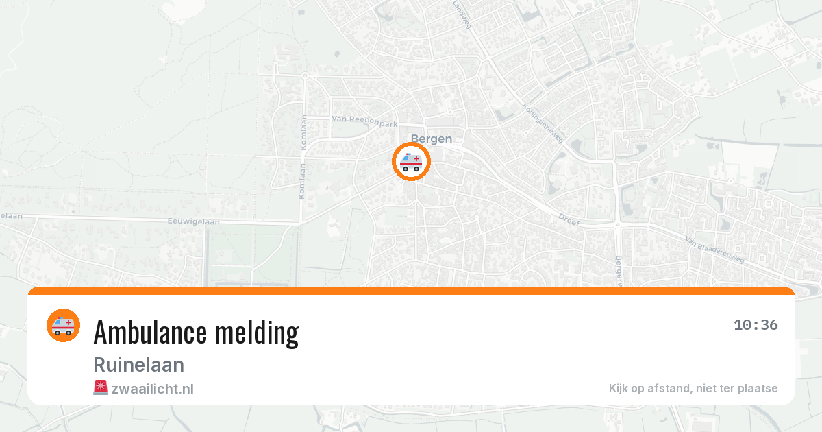 Ambulance melding — 24 mei 2026