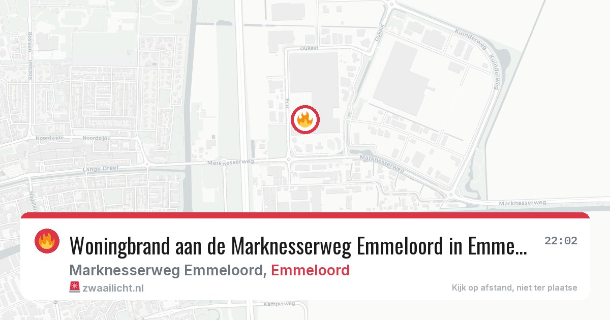 Woningbrand aan de Marknesserweg Emmeloord in Emmeloord — 30 apr 2026