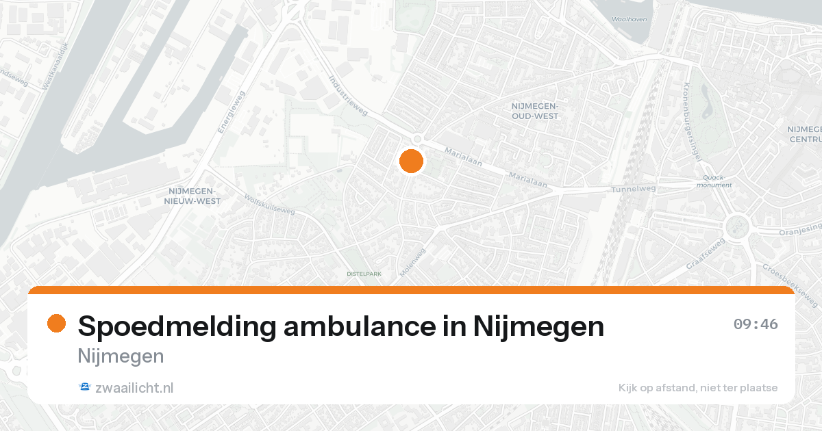 Spoedmelding ambulance in Nijmegen — 3 jul 2026