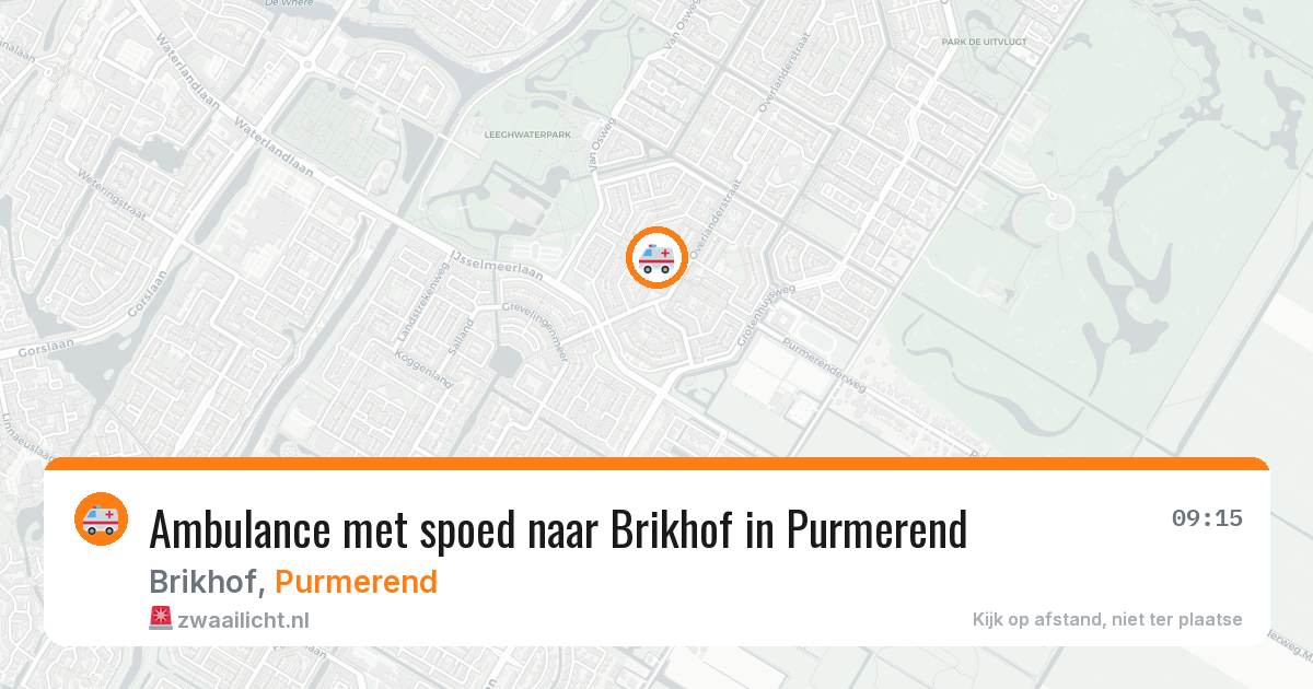 Ambulance met spoed naar Brikhof in Purmerend — 18 feb 2026