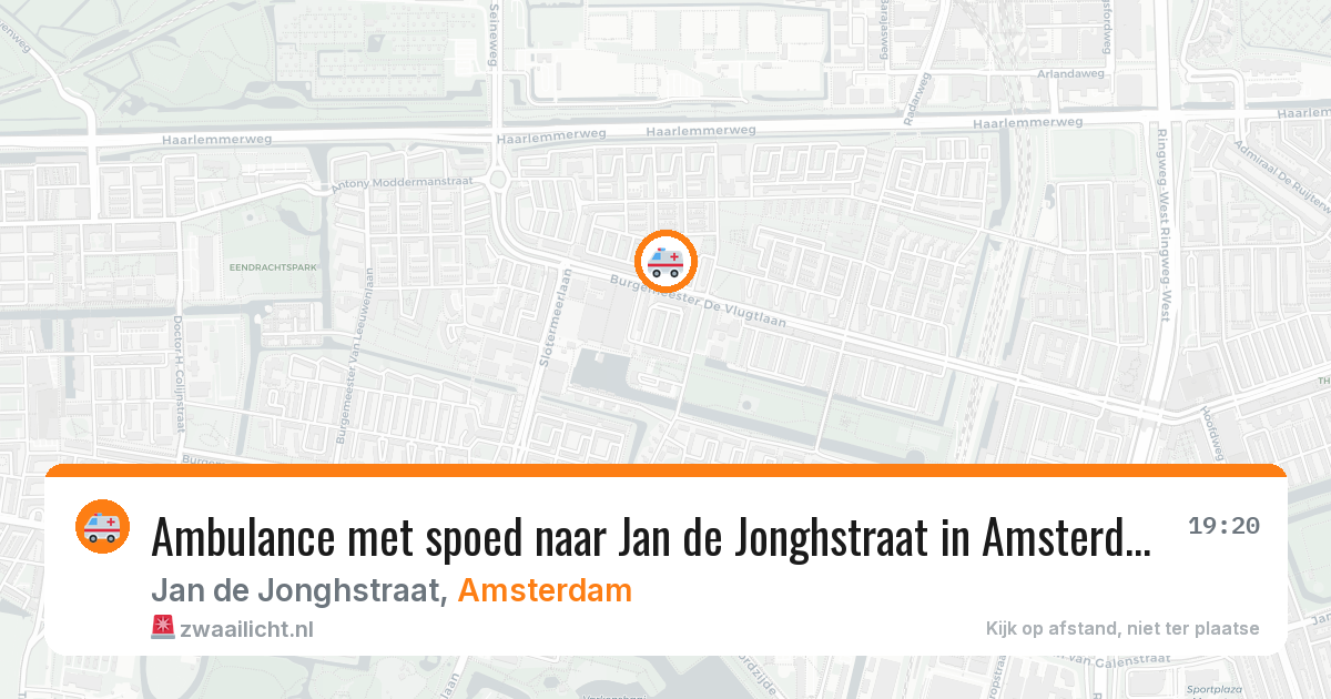 Ambulance met spoed naar Jan de Jonghstraat in Amsterdam — 28 jun 2026