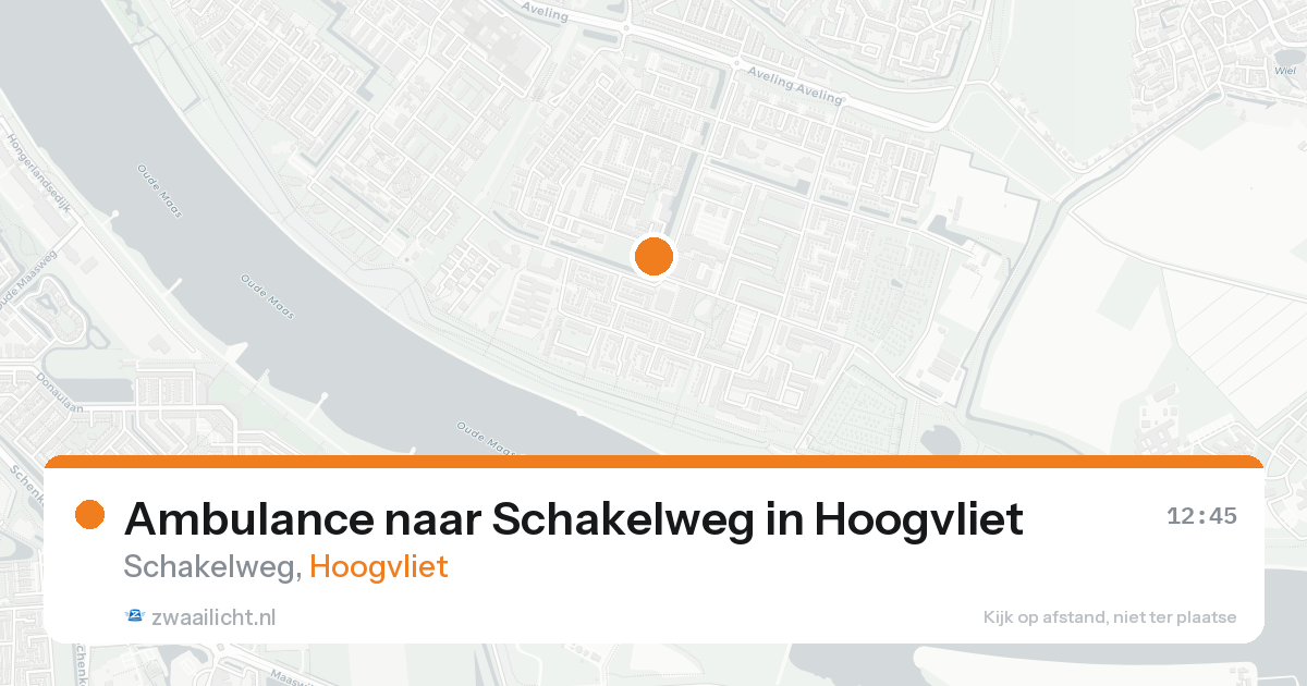 Ambulance naar Schakelweg in Hoogvliet — 15 aug 2026
