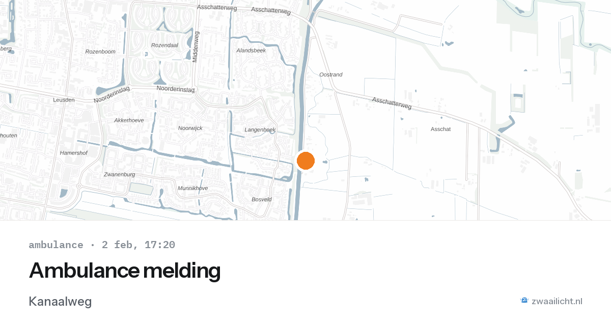 Ambulance melding — 2 feb 2026