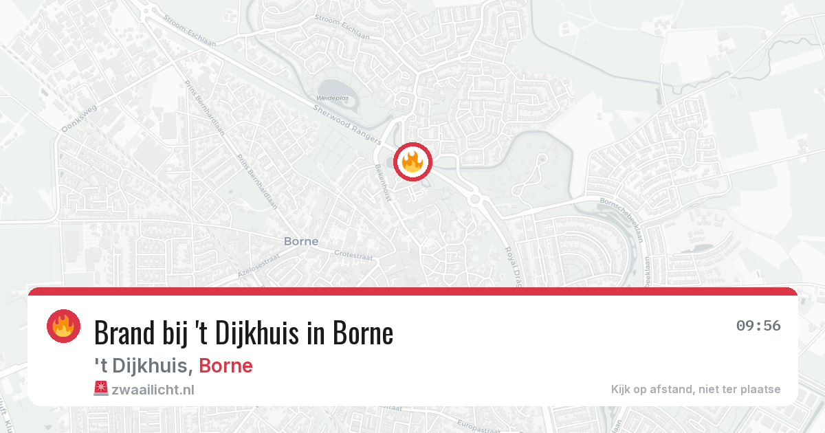 Brand bij 't Dijkhuis in Borne — 17 jun 2026