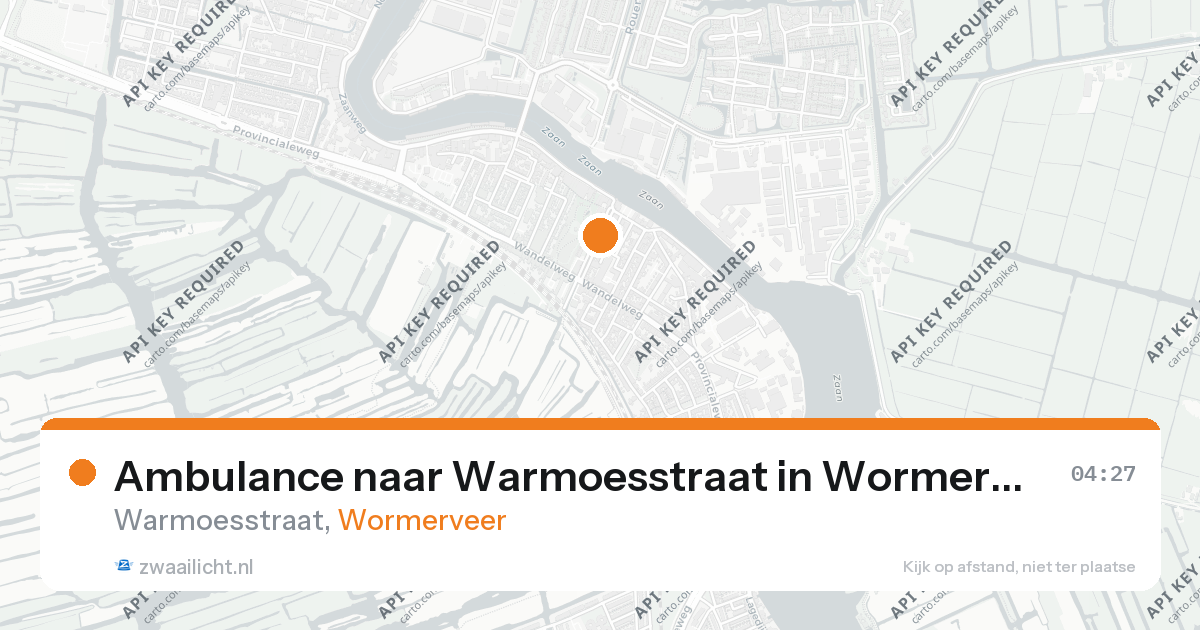 Ambulance naar Warmoesstraat in Wormerveer — 19 jul 2026