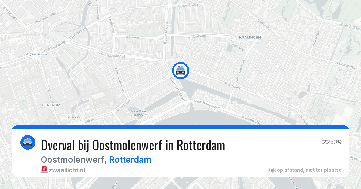 Overval bij Oostmolenwerf in Rotterdam — 25 apr 2026
