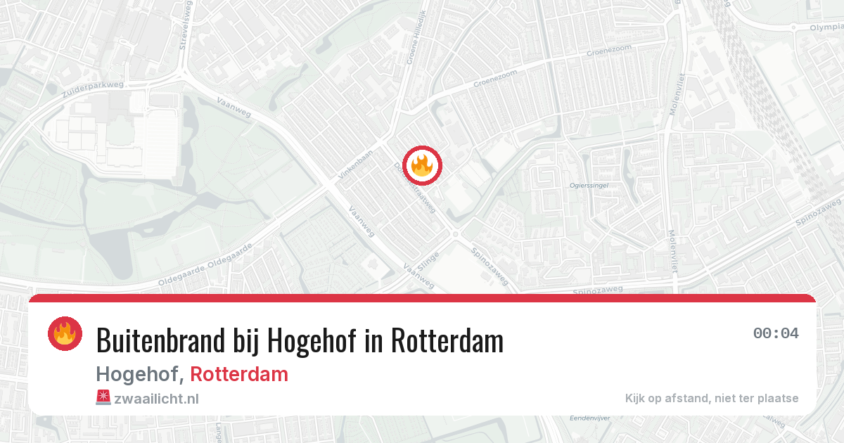 Buitenbrand bij Hogehof in Rotterdam — 19 mei 2026