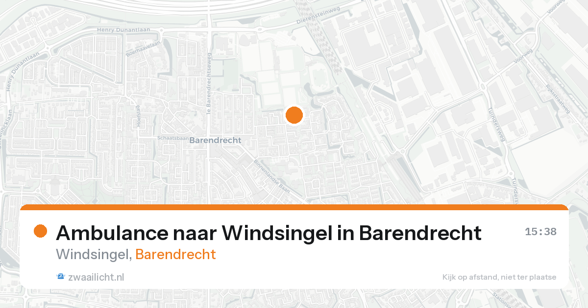 Ambulance naar Windsingel in Barendrecht — 30 jan 2026