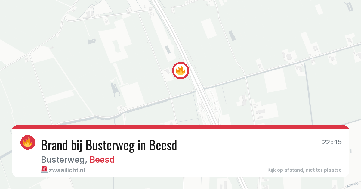 Brand bij Busterweg in Beesd — 19 jun 2026