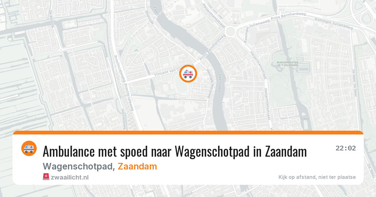 Ambulance met spoed naar Wagenschotpad in Zaandam — 21 apr 2026